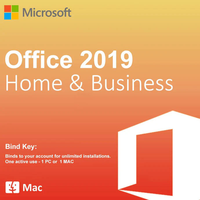Microsoft Office 2019 Home and Business Mac HB BIND